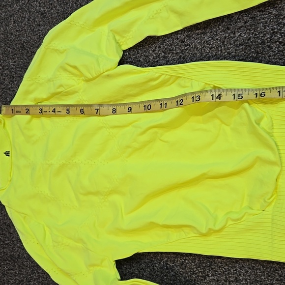 NWT Free People Karma Layer Neon Yellow Women's Crop Top highlighter  Sz XS/S - Picture 6 of 11